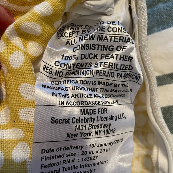 Beautiful linen/polyester pillow - Picture 5 of 5